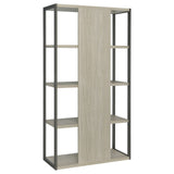 Loomis 4-shelf Bookcase Whitewashed Grey (Grey)