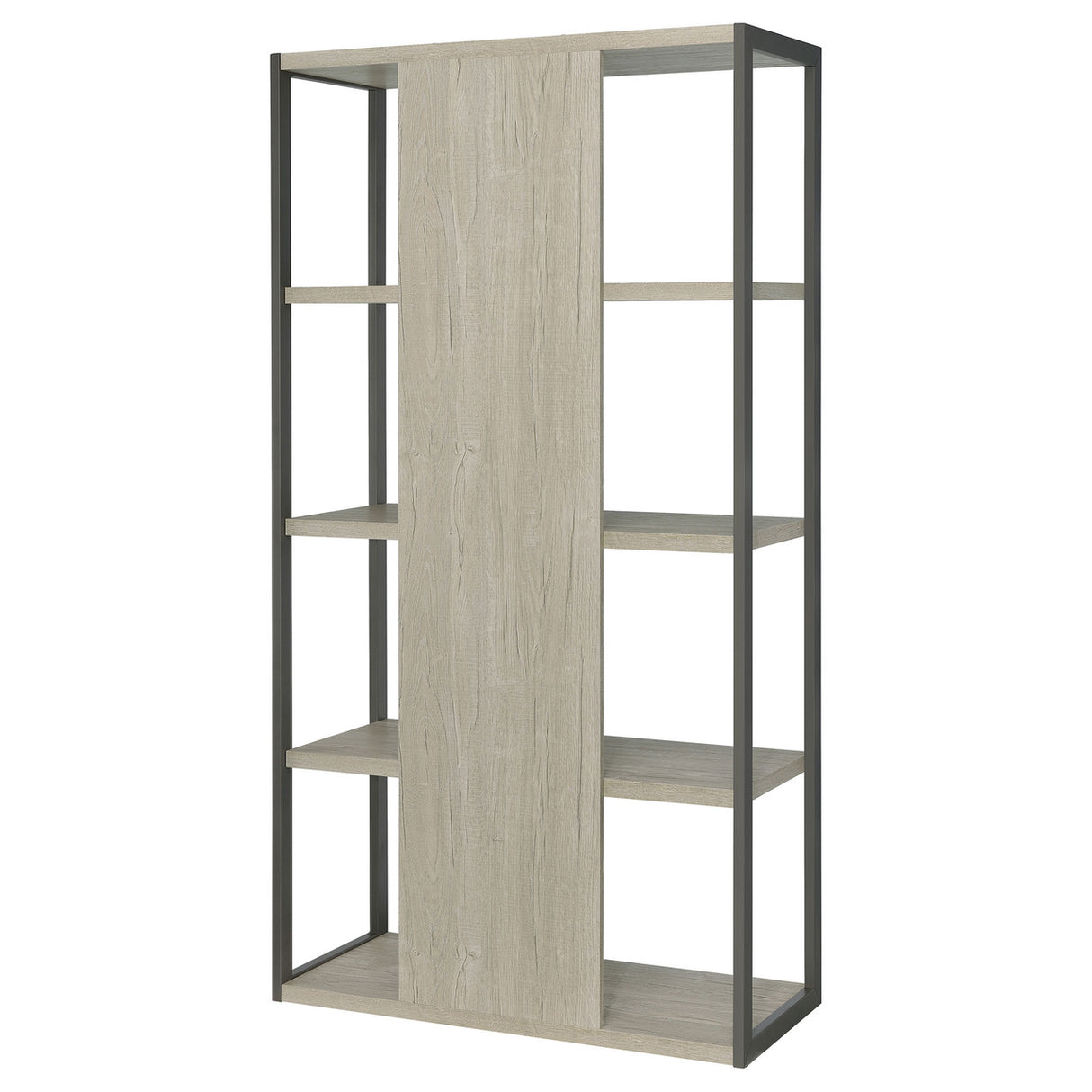 Loomis 4-shelf Bookcase Whitewashed Grey (Grey)