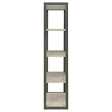 Loomis 4-shelf Bookcase Whitewashed Grey (Grey)