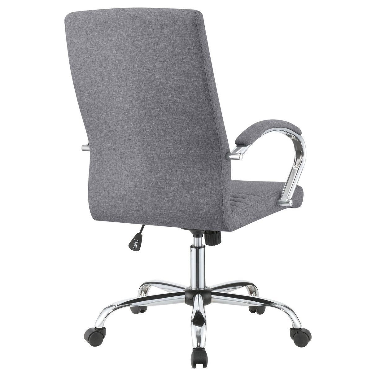 Abisko Upholstered Office Chair with Casters Grey and Chrome