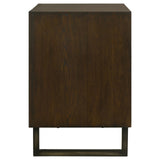 Marshall 4-drawer File Cabinet Dark Walnut and Gunmetal