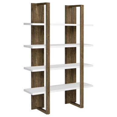 Danbrook Bookcase with 4 Full-length Shelves (Brown)