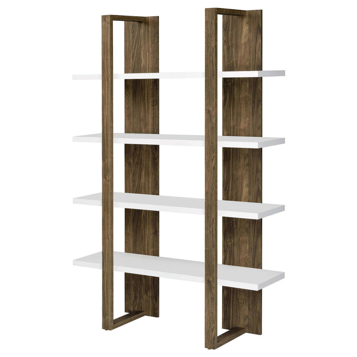 Danbrook Bookcase with 4 Full-length Shelves (Brown)