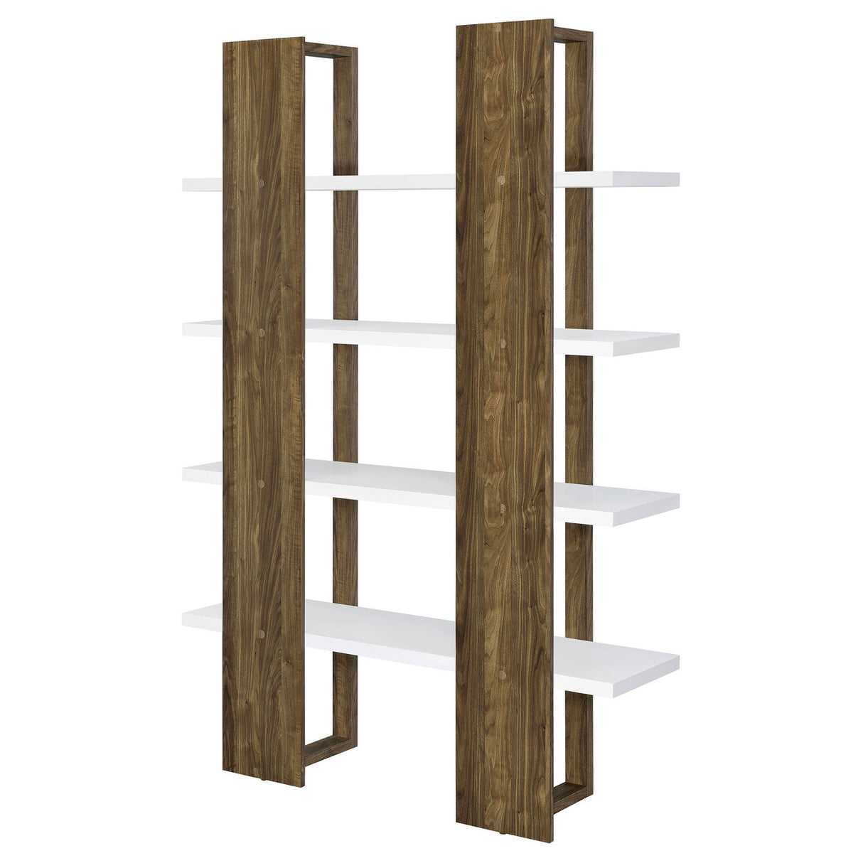 Danbrook Bookcase with 4 Full-length Shelves (Brown)