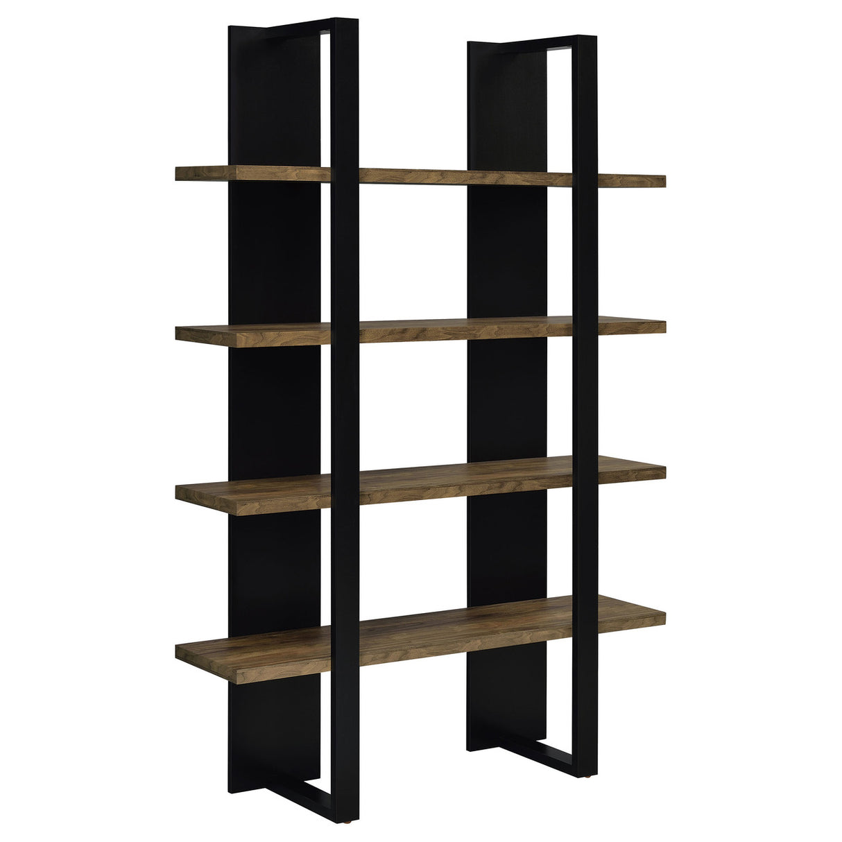 Danbrook Bookcase with 4 Full-length Shelves (Black)