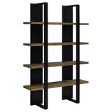 Danbrook Bookcase with 4 Full-length Shelves (Black)