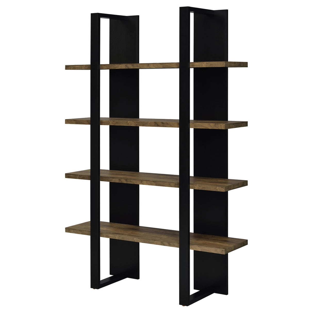 Danbrook Bookcase with 4 Full-length Shelves (Black)