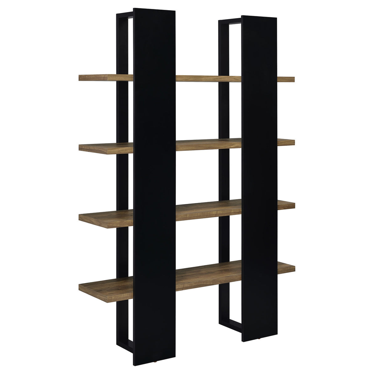 Danbrook Bookcase with 4 Full-length Shelves (Black)