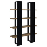 Danbrook Bookcase with 4 Full-length Shelves (Black)