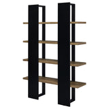 Danbrook Bookcase with 4 Full-length Shelves (Black)