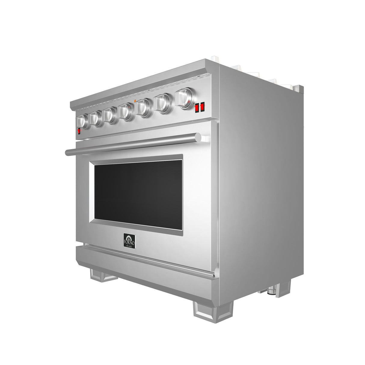 Forno 36" Capriasca Gas Range with 6 Burners, Convection Oven and 120,000 BTUs - FFSGS6260-36