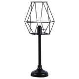 Mariya Metal Open Shade Table Lamp Black