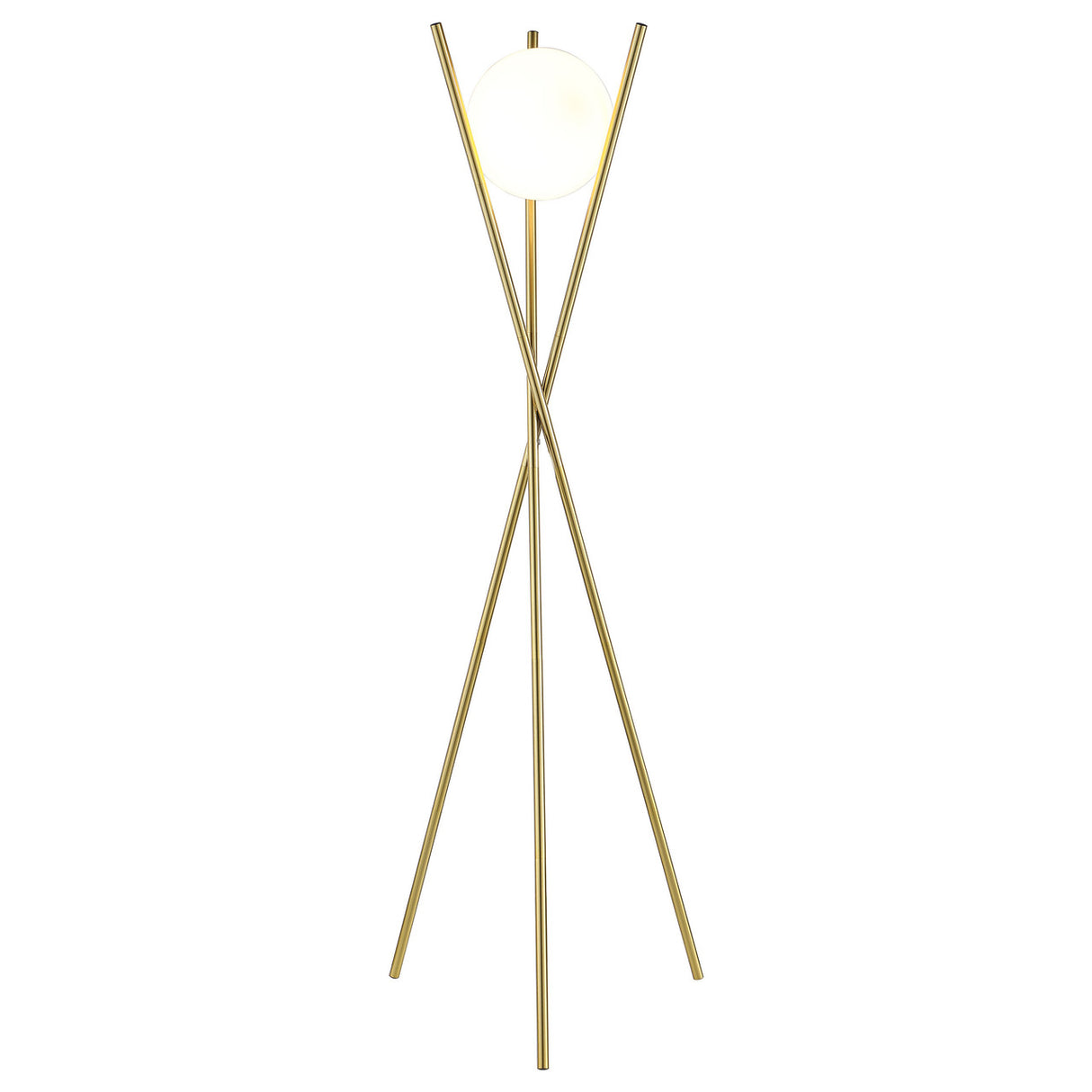 Yamileth Tripod Floor Lamp Gold