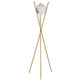 Yamileth Tripod Floor Lamp Gold