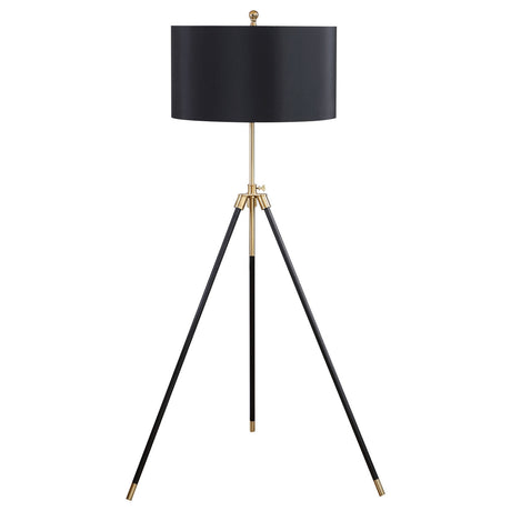 Zabka Tripod Floor Lamp Black and Gold