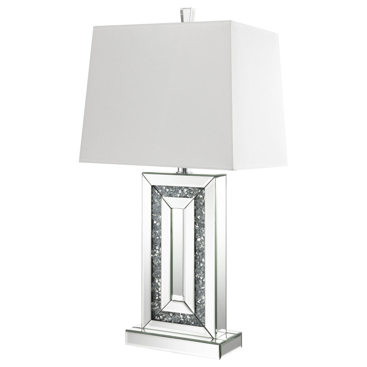 Ayelet Table Lamp with Square Shade White and Mirror