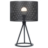 Chapin Metal Mesh Shade Table Lamp Matte Black