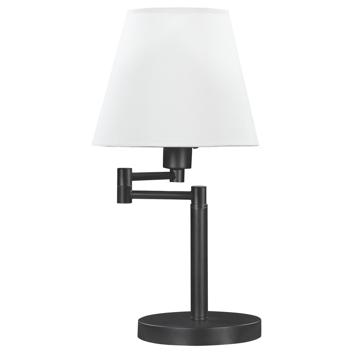 Colombe Rotatable Frame Table Lamp Off White and Matte Black