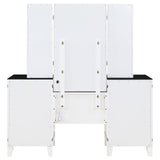 Talei 6-drawer Vanity Set with Hollywood Lighting Black and White