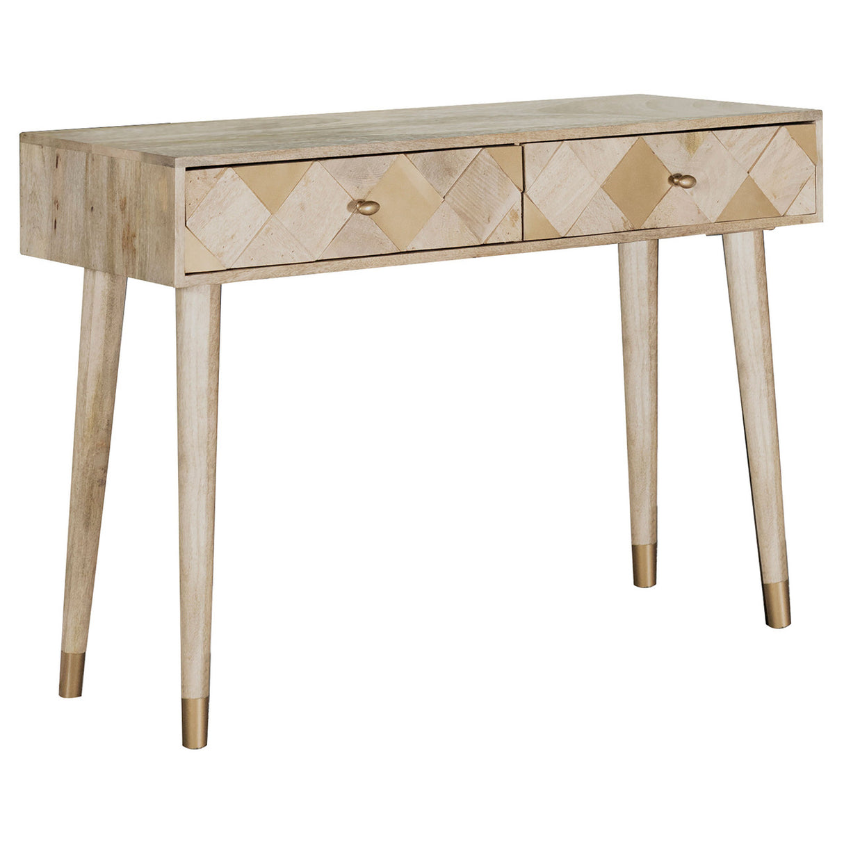 Alyssum Rectangular Storage Console Table Natural