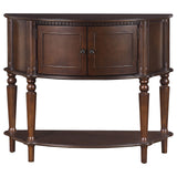 Brenda Console Table with Curved Front Brown