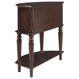 Brenda Console Table with Curved Front Brown