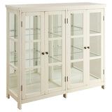 Sable 4-door Display Accent Cabinet White