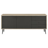 Maeve 2-door Engineered Wood Accent Cabinet Grey and Antique Pine