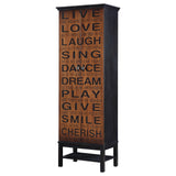 Lovegood 2-door Accent Cabinet Rich Brown and Black