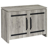 Enoch 2-door Accent Cabinet Grey Driftwood