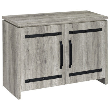 Enoch 2-door Accent Cabinet Grey Driftwood