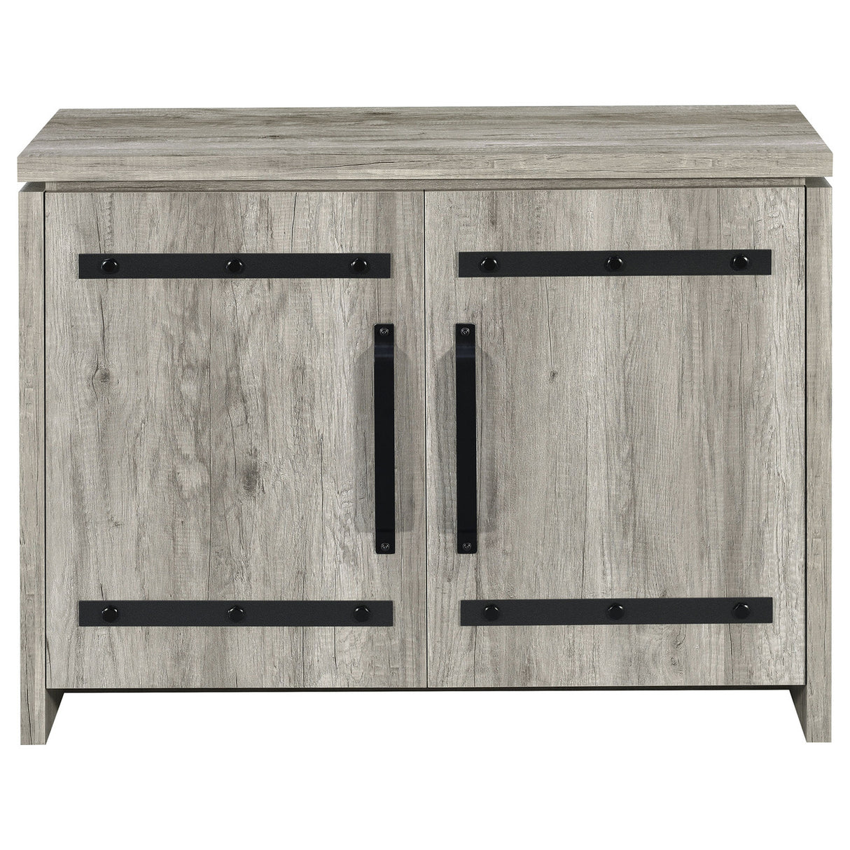 Enoch 2-door Accent Cabinet Grey Driftwood