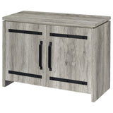 Enoch 2-door Accent Cabinet Grey Driftwood