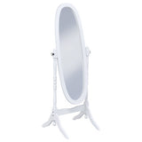 Foyet Oval Cheval Mirror White