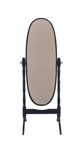 Foyet Oval Cheval Mirror Black