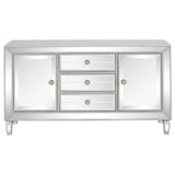 Leticia 3-drawer Accent Cabinet Silver