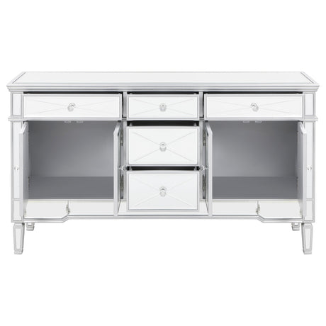 Duchess 5-drawer Accent Cabinet Silver