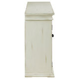 Kiara 4-door Accent Cabinet with Adjustable Shelves White