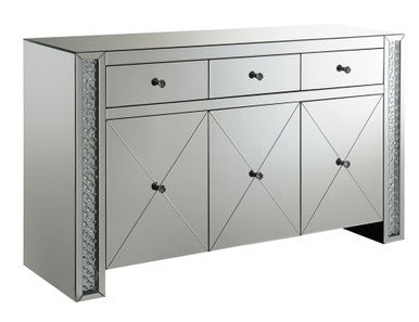 Maya 3-drawer Accent Cabinet Silver