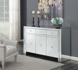 Maya 3-drawer Accent Cabinet Silver