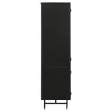 Santiago Rectangular 4-door Cabinet Matte Black