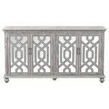 Melanie 4-door Accent Cabinet Antique White