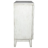 Moody Accent Cabinet with Carved Door Antique White