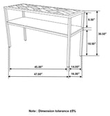 Quince Console Table with Open Shelf Natural