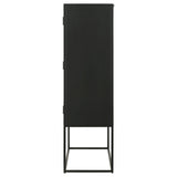 Jenna 2-door Accent Cabinet Black