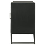 Riddell 4-door Accent Cabinet Black