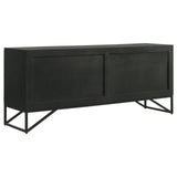 Riddell 4-door Accent Cabinet Black