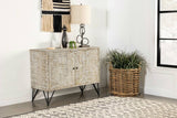 Maille 2-door Accent Cabinet White Washed