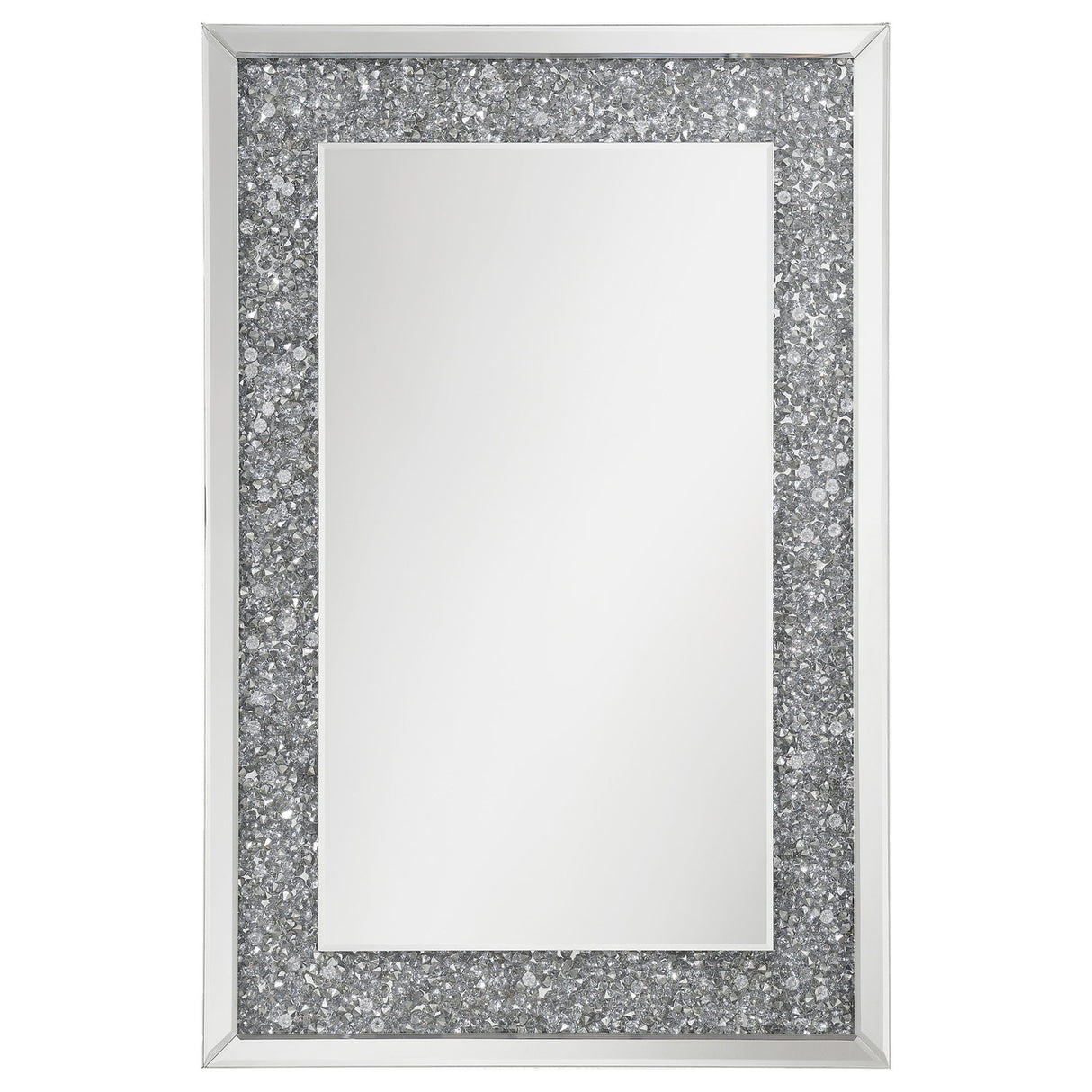 Valerie Crystal Inlay Rectangle Wall Mirror