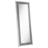 Valerie Crystal Inlay Rectangle Floor Mirror